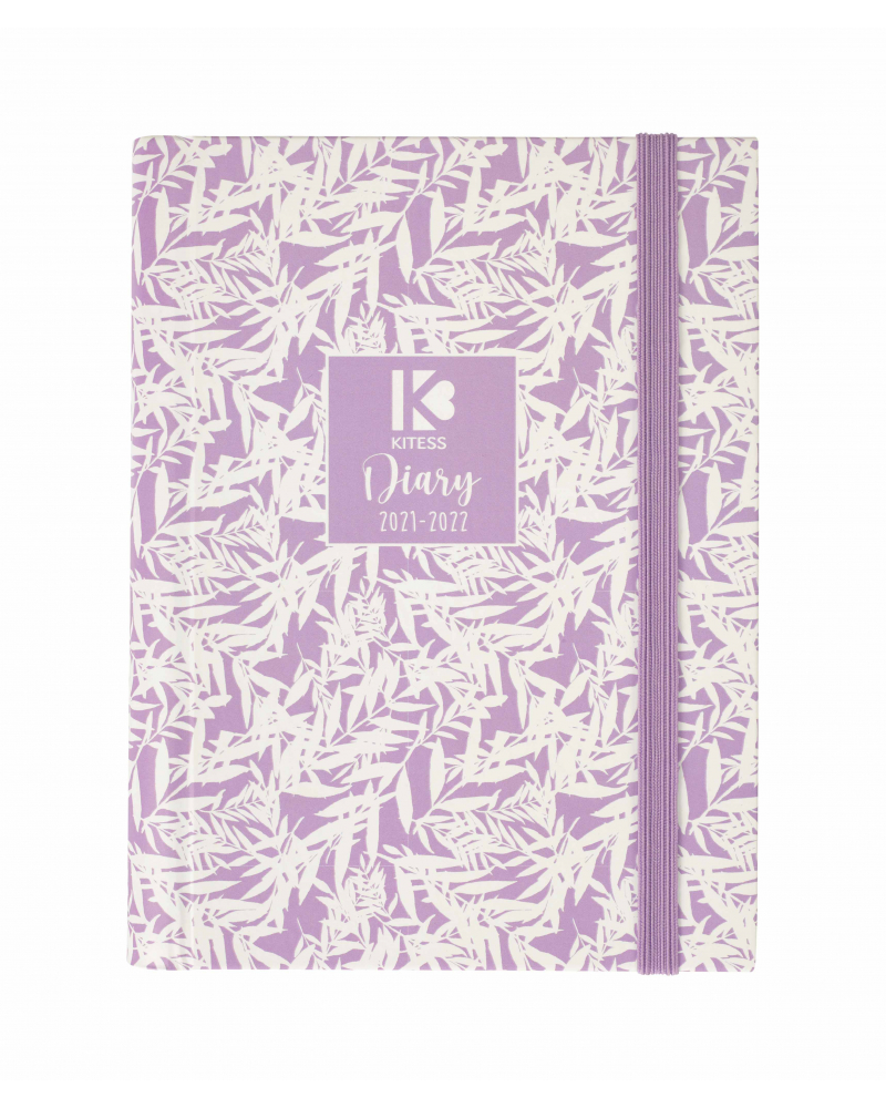 16 Month Diary Planner Bamboo Lavander