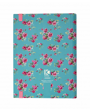 16 Month Diary Planner Roses Blue