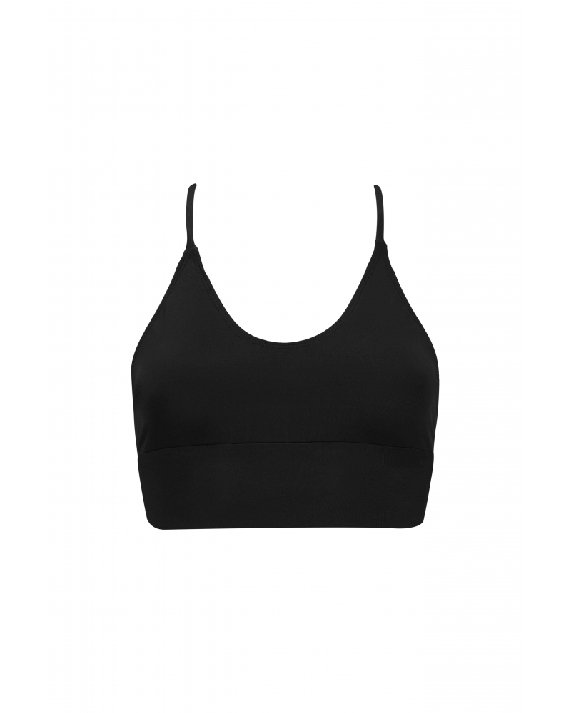 Strappy  Sport Bra Black